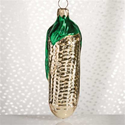 Picture of Corn German Glass Christmas Ornament