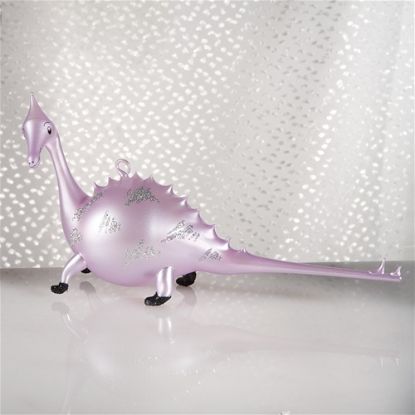 Picture of De Carlini Purple Long Dinosaur Italian Ornament