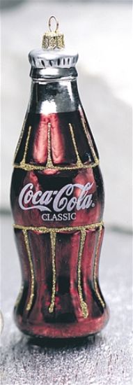 Picture of Coca Cola Bottle Polish Glass Christmas Ornament