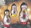 Picture of Matryoshkas Italian Glass Christmas Ornaments set of 3