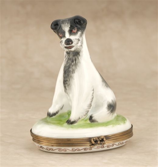 Picture of Limoges White and Black Terrier Box