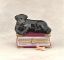 Picture of Limoges Black Lab on Book with Bone Box