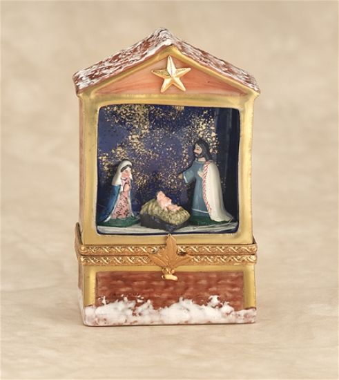 Picture of Limoges Nativity Manger Scene Box