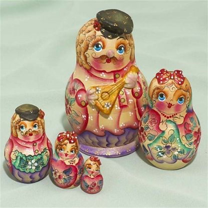 Picture of Russian Peasants Matryoshka Doll