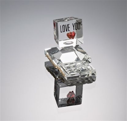 Picture of Computer Love Crystal Collectible