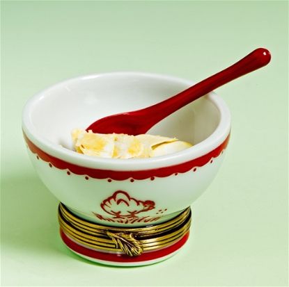 Picture of Limoges Cereal Bowl with Red Spoon Box