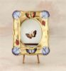 Picture of Limoges Blue Butterfly Frame on Gold Stand Box
