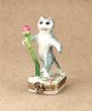 Picture of Limoges Mr Cat with a Rose Box