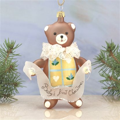 Picture of De Carlini Baby's First Christmas Teddy Ornament