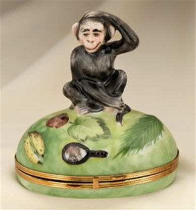 Picture of Limoges Monkey Thinking Box 