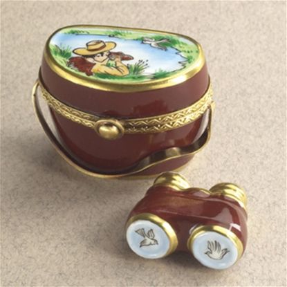 Picture of Limoges Bird Watching  Box with Binoculars