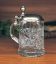 Picture of German Motorcycle Glass Stein with Pewter Lid