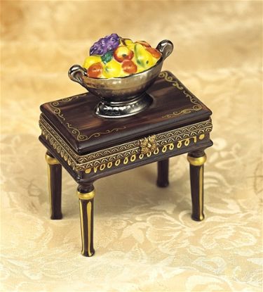 Picture of Limoges Silver Fruit Bowl on Table Box