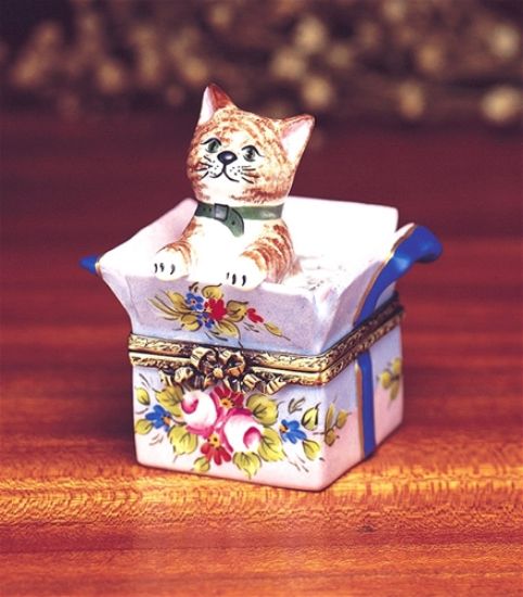 Picture of Limoges Cat in Gift Pack Box