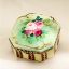 Picture of Limoges Antique Roses on Green and  Cream Box