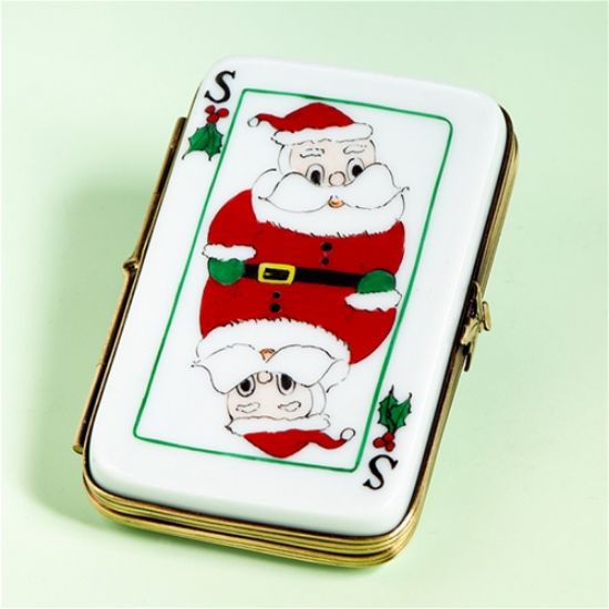 Picture of Limoges Santa Card Box