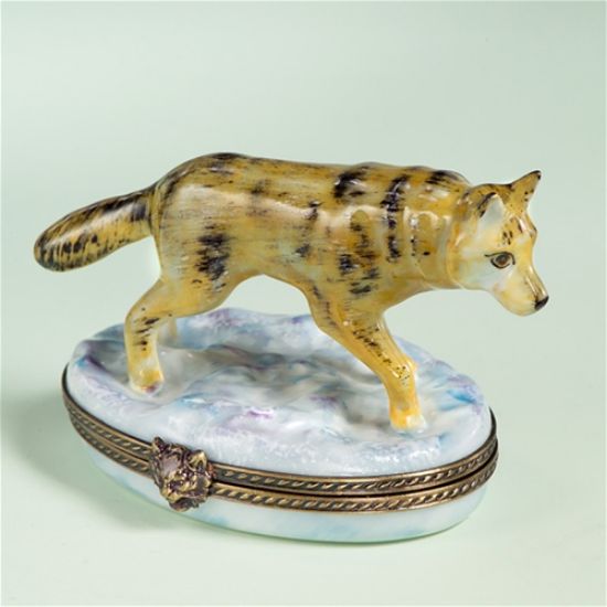 Picture of Limoges Wolf Box