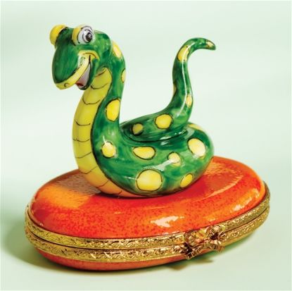 Picture of Limoges Green Baby Snake Box 