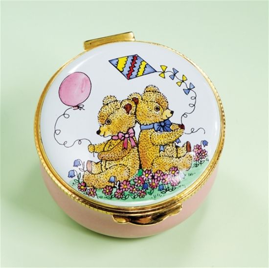 Picture of Teddies with Kite Crummles English Enamel Box, Each.