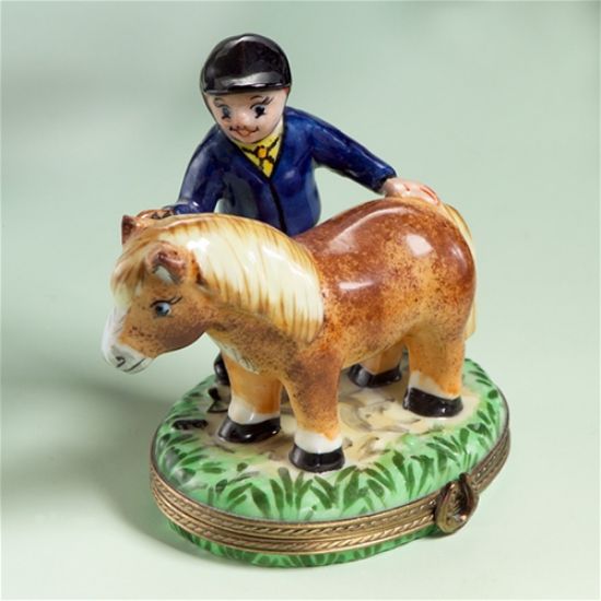 Picture of Limoges Pony Horse with Rider Box