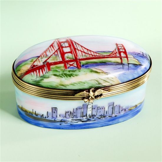 Picture of Limoges San Francisco Golden  Gate Oval Box