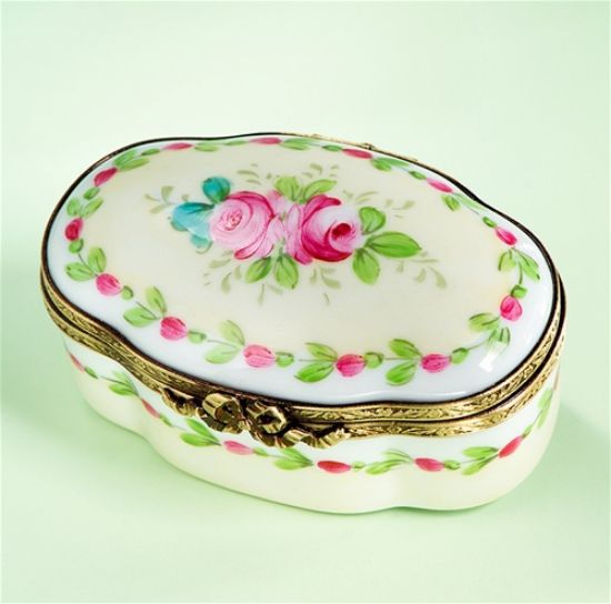 Picture of Limoges Early Spring Pink Roses Box 