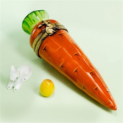 Picture of Limoges Carrot with White Rabbit and Egg Box