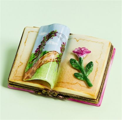 Picture of Limoges Book with a Rose Box