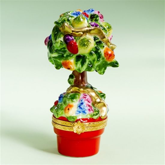 Picture of Limoges Fruits Topiary Tree Box