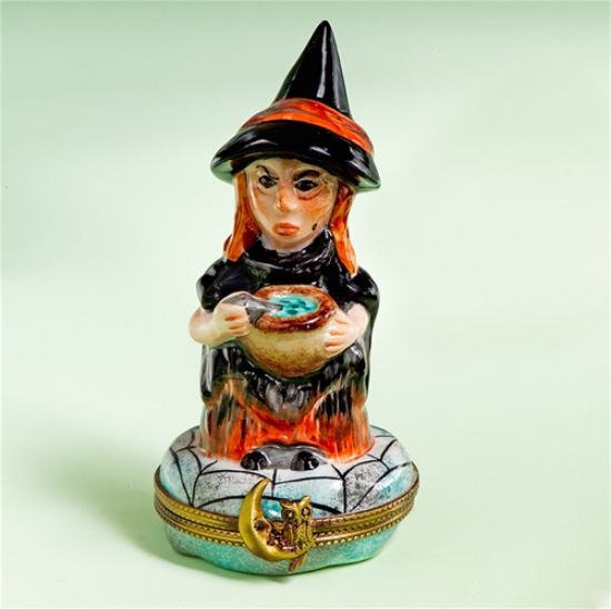 Picture of Limoges Witch with Magic Potion Box