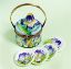 Picture of Limoges Purple Iris Picnic Basket Box