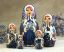 Picture of Snowmaiden with Rabbit Russian Wooden Matryoshkas Nesting Dolls 