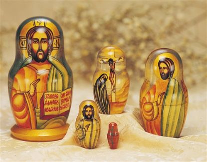 Picture of Russian Mini Icon Nesting Dolls 