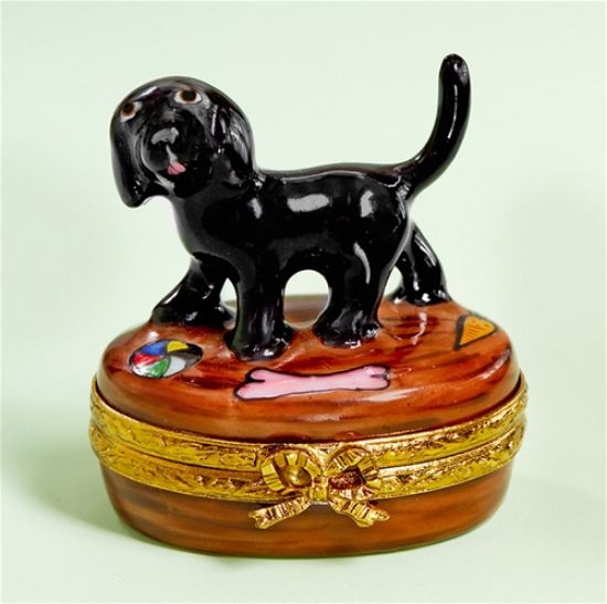 Picture of Limoges Black Labrador Puppy Mini Box