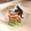 Picture of Limoges Black Cat with Bird in Bucket Box