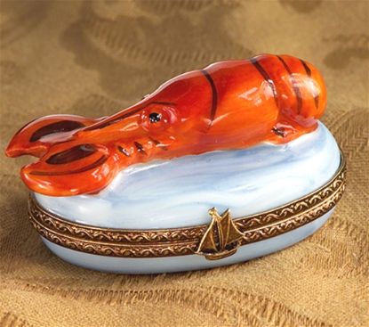 Picture of Limoges Lobster on Oval Box