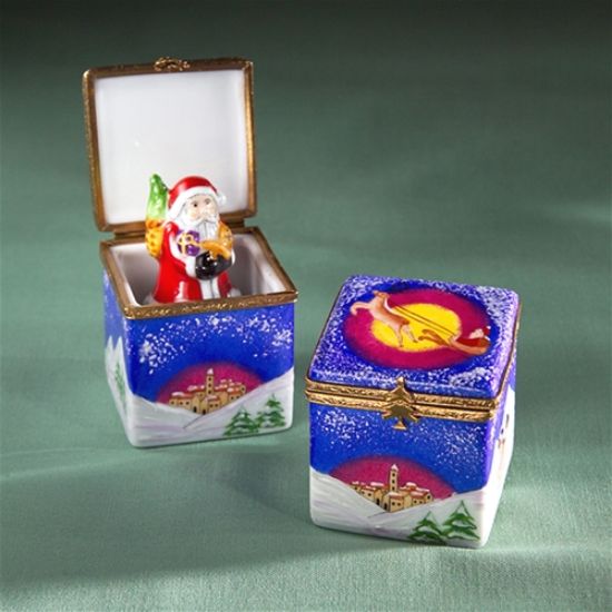 Picture of Limoges Santa in a Box