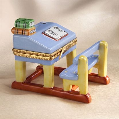 Picture of Limoges Blue School Desk Box