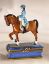 Picture of Limoges Lady in Blue Riding Horse Box