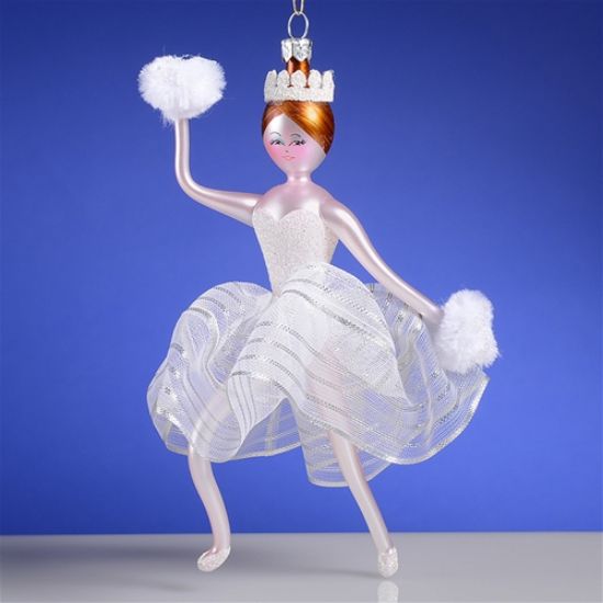 Picture of De Carlini Snowflake Ballerina Christmas  Ornament