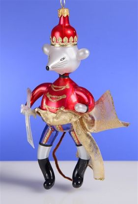 Picture of De Carlini Nutcracker  Mouse King Christmas ornament
