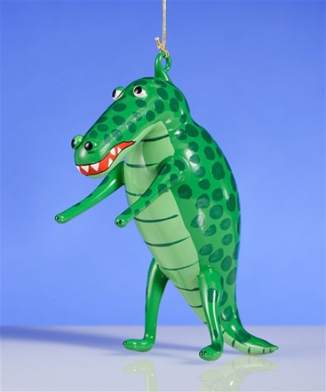 Picture of De Carlini Crocodile Christmas Ornament