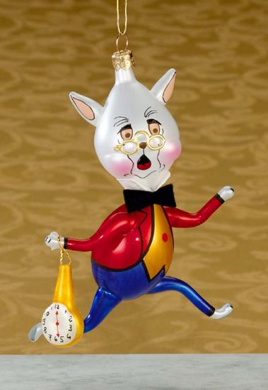 Picture of De Carlini Alice Rabbit Christmas Ornament 