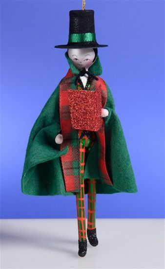 Picture of De Carlini Caroler Man Christmas ornament