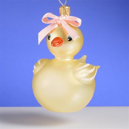 Picture of De Carlini Baby Girl Duck Christmas Ornament
