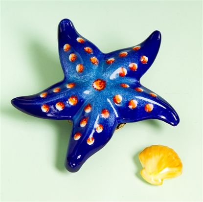 Picture of Limoges Blue Starfish with Shell Box