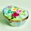 Picture of Limoges Symphony of Roses on Turquoise Box