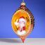 Picture of De Carlini Santa in Drop Ornament