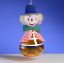 Picture of De Carlini Vintage Clown with Blue Hat Ornamernt 