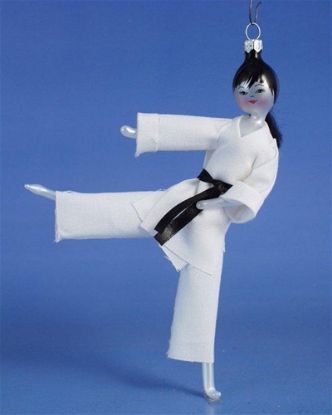 Picture of De Carlini Karate Girl Italian Ornament